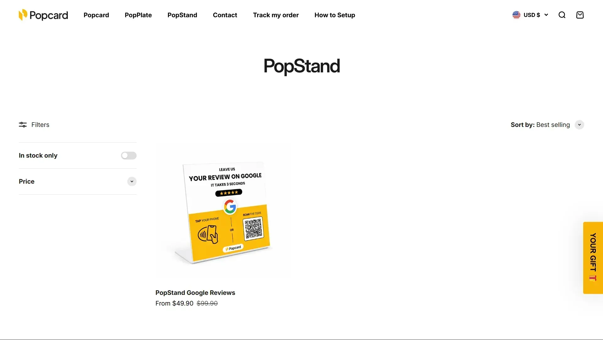 Popcard screen 5